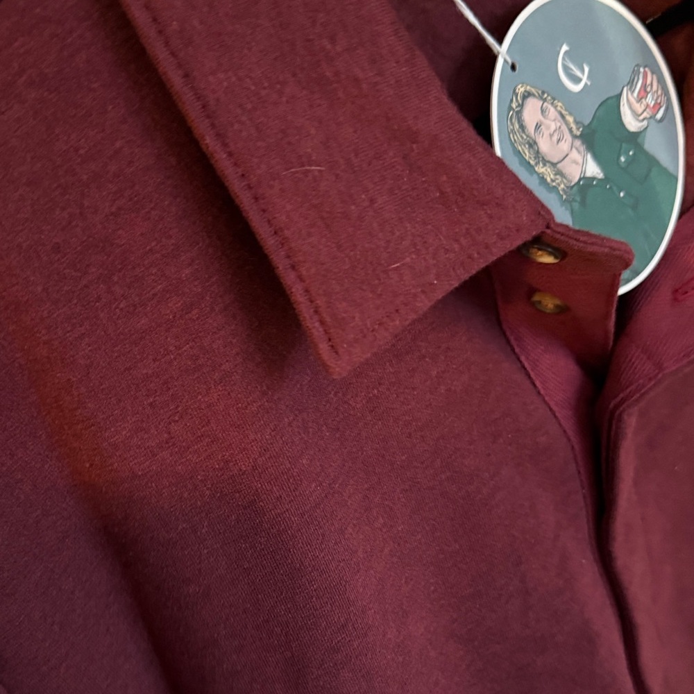 Criquet Burgundy Polo Shirt XXL - Picture 7 of 7